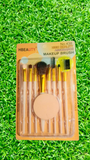 High Quality 9 pc Makeup Brush Set with 1 pc Puff