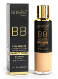 Emelie Paris 9 in 1 Matte Foundation Skin Perfecting Super Makeup Perfect Cover BB Cream Vitamin C SPF30 PA+++