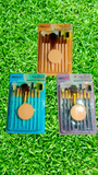 High Quality 9 pc Makeup Brush Set with 1 pc Puff